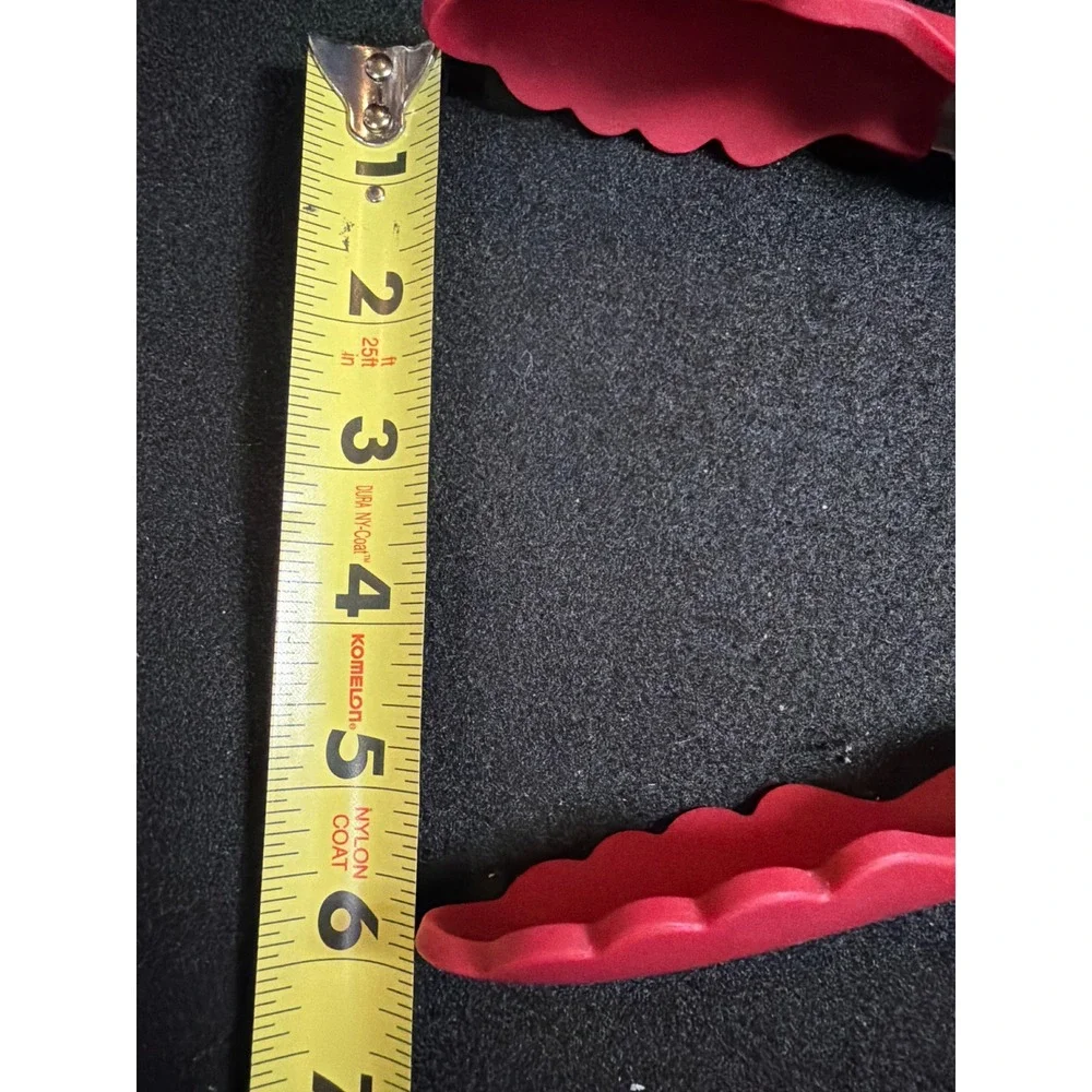 KitchenAid Locking Silicone Tongs Kitchen Tool Red Stainless Steel‎ 10.5 Inch
